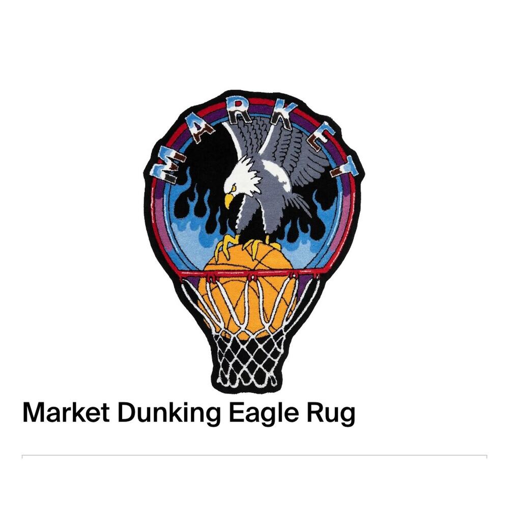 Market Dunking Eagle Rug Streetwear Home Decor Graphic Floor Mat